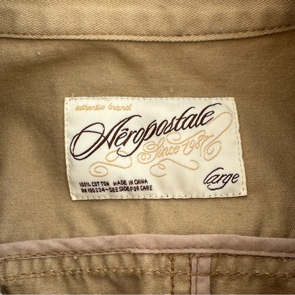 Aeropostale cotton utility style jacket and long Angora blend scarf Sz L - Picture 4 of 6